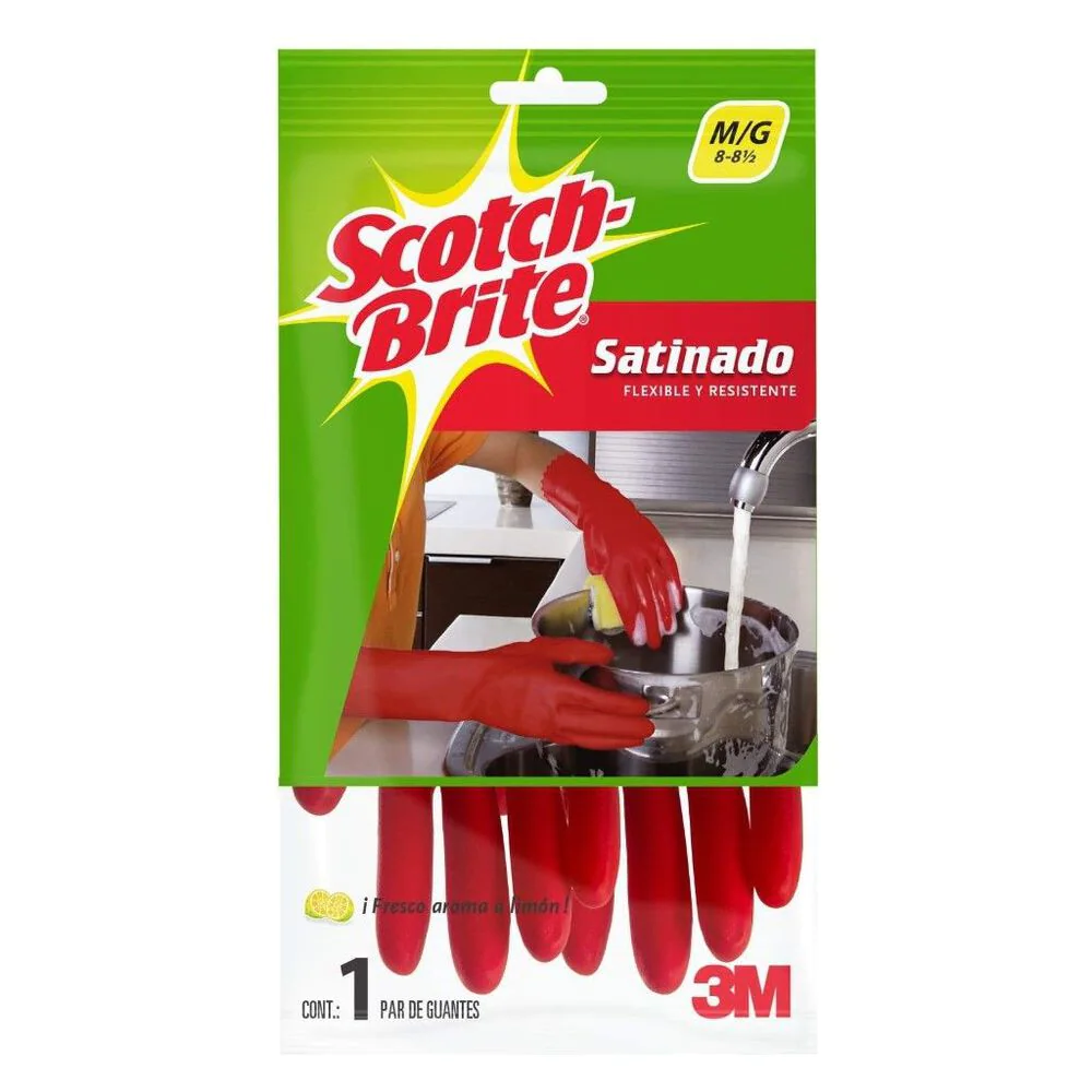 Guantes de hule Mca. Scotch Brite #7, #8 y #11