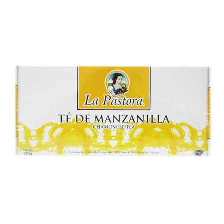 Te de manzanilla La Pastora 100 sobres de 1.2 g c/u